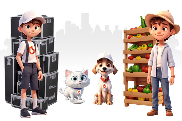 3D charaktery BEDŇÁCI