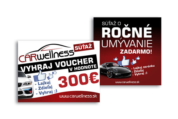 Ukázka grafiky pro sociální sítě CARWELLNESS