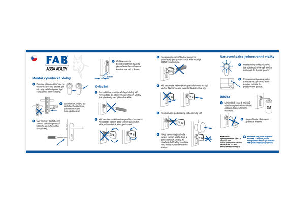 Produktový leták FAB