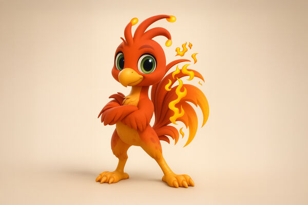 3D maskot Fénix Wellness Hotel