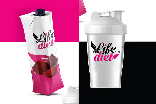 3D vizualizace obalů Life Diet