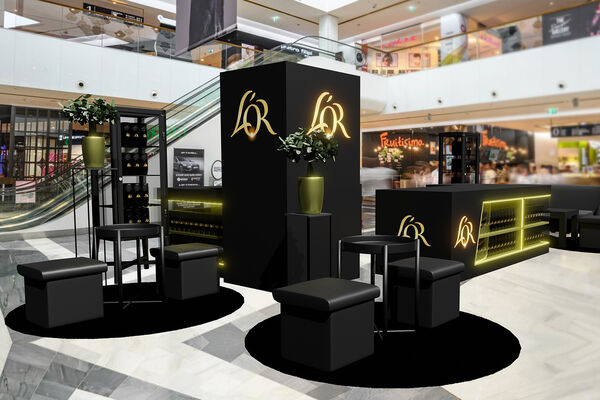 3D vizualizace LOR – interiéru kavárny