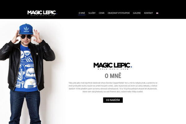 Webdesign Magic Lepic – homepage a prezentace show