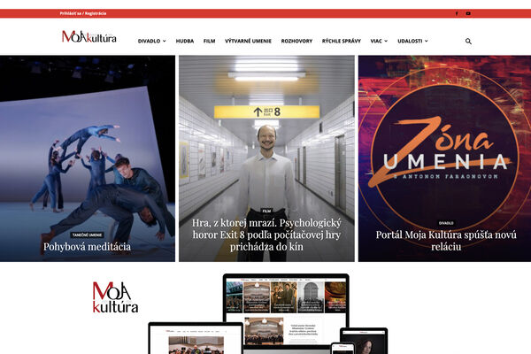 Webdesign portálu Moja kultúra