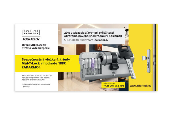 Promo materiály SHERLOCK – Bezpečnostní dveře